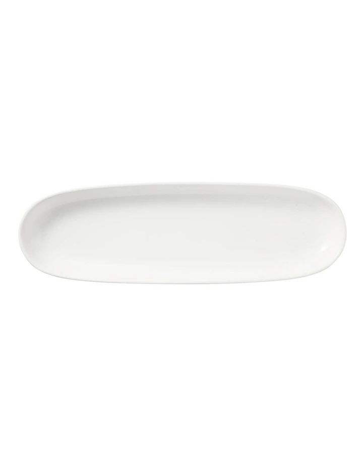 White Basics Oblong Platter 40x12.5cm in White image 1