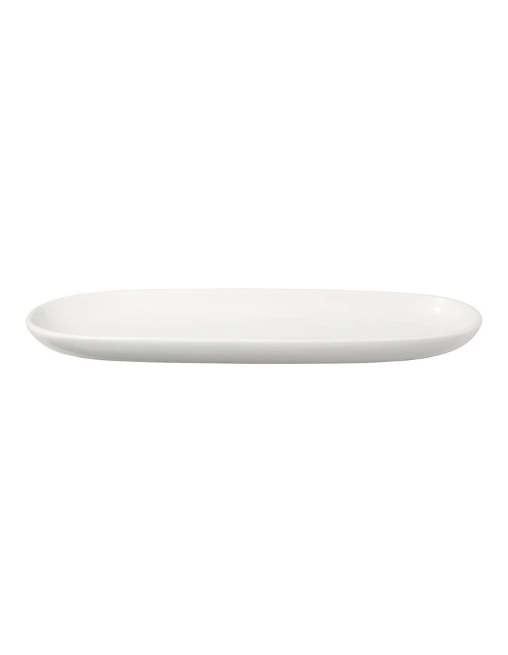 White Basics Oblong Platter 40x12.5cm in White image 2
