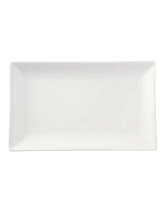 Banquet Rectangular Platter 39x24cm Gift Boxed in White
