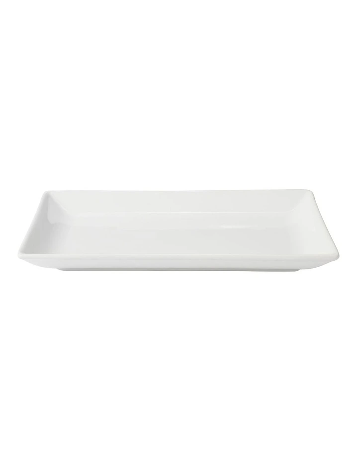 Banquet Rectangular Platter 39x24cm Gift Boxed in White image 2