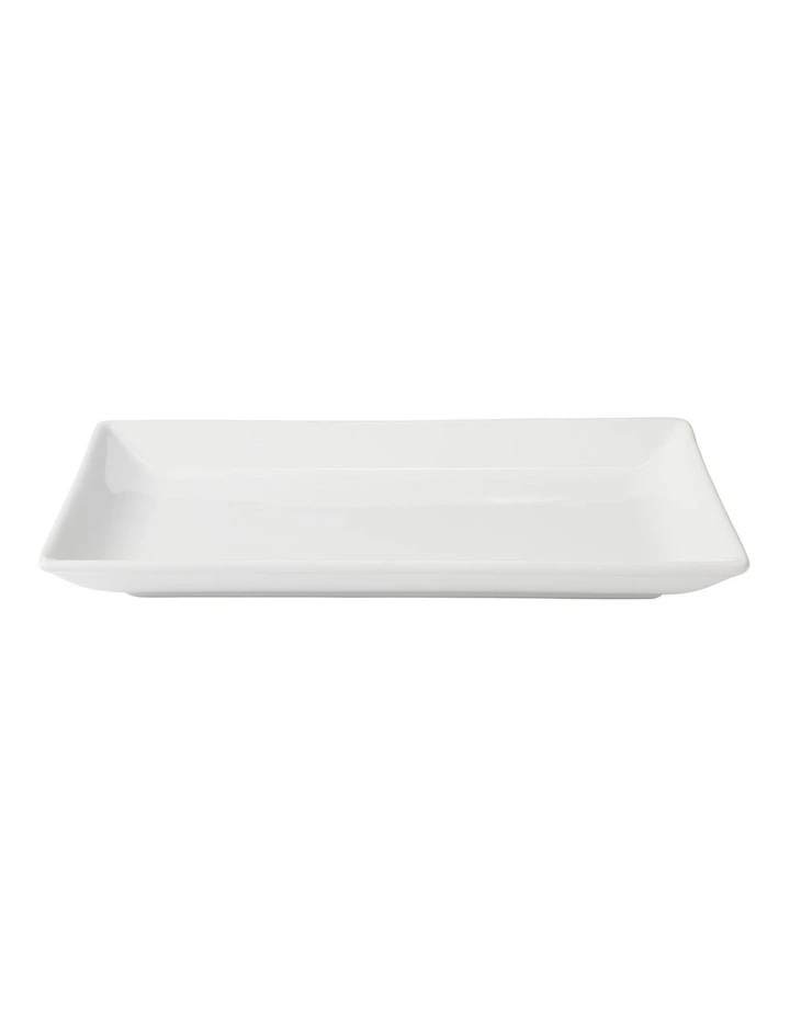 Banquet Rectangular Platter 39x24cm Gift Boxed in White image 2