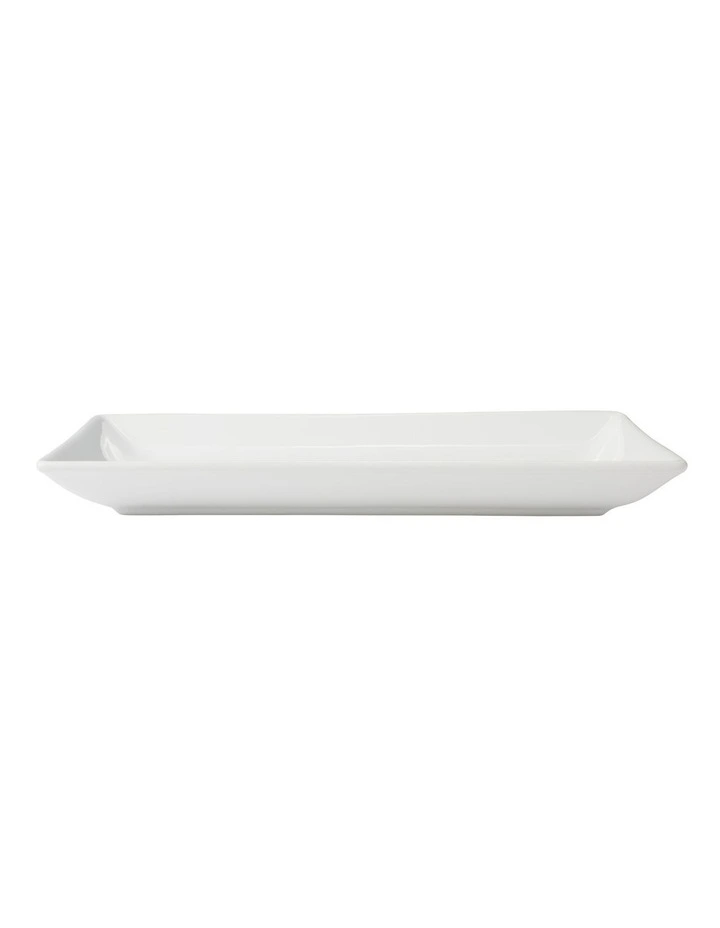 Banquet Rectangular Platter 39x24cm Gift Boxed in White image 3