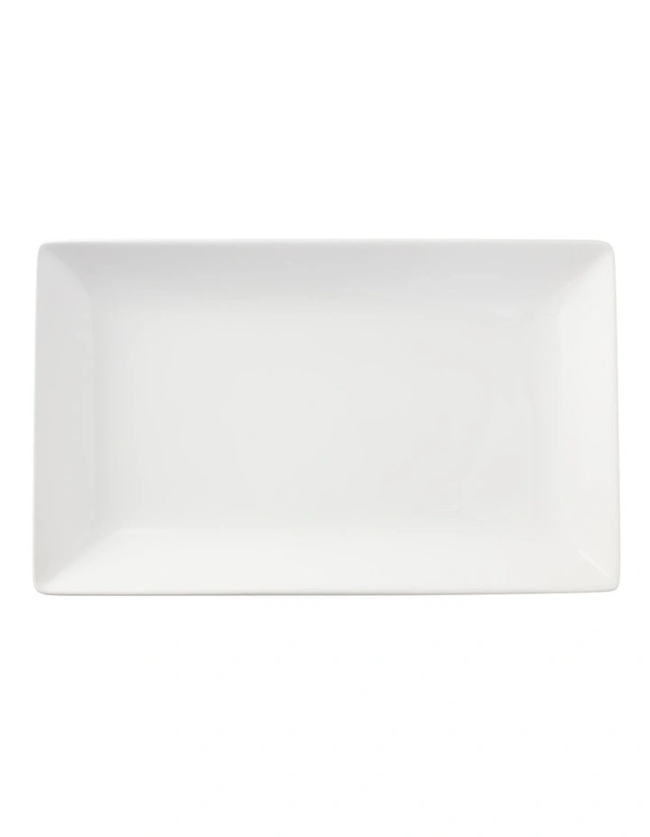 Banquet Rectangular Platter 43x26cm Gift Boxed in White image 1