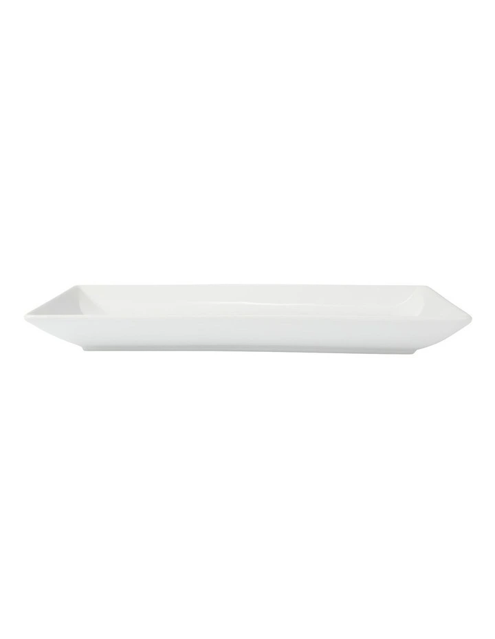Banquet Rectangular Platter 43x26cm Gift Boxed in White image 3