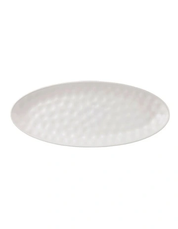 Gravity Oval Platter 50x21cm in White