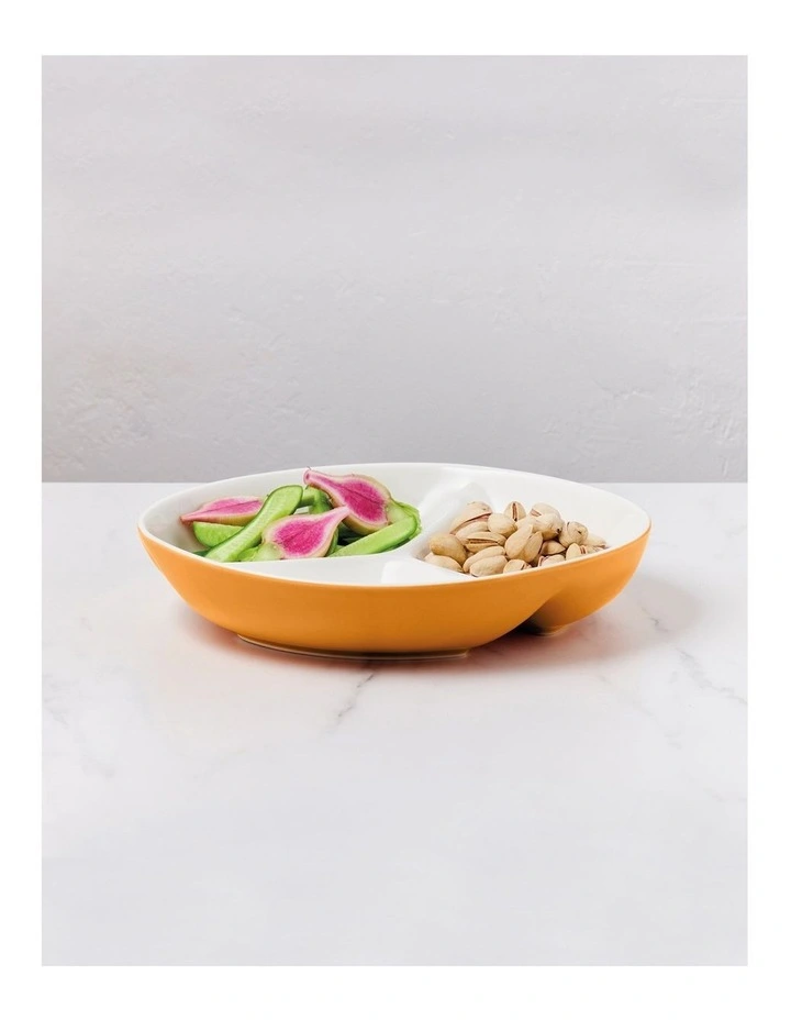 Mezze Divided Platter 23cm Gift Boxed in Ochre image 2