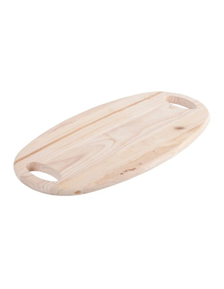 Graze Oval Serving Board 48x25x2cm in Natural image 2