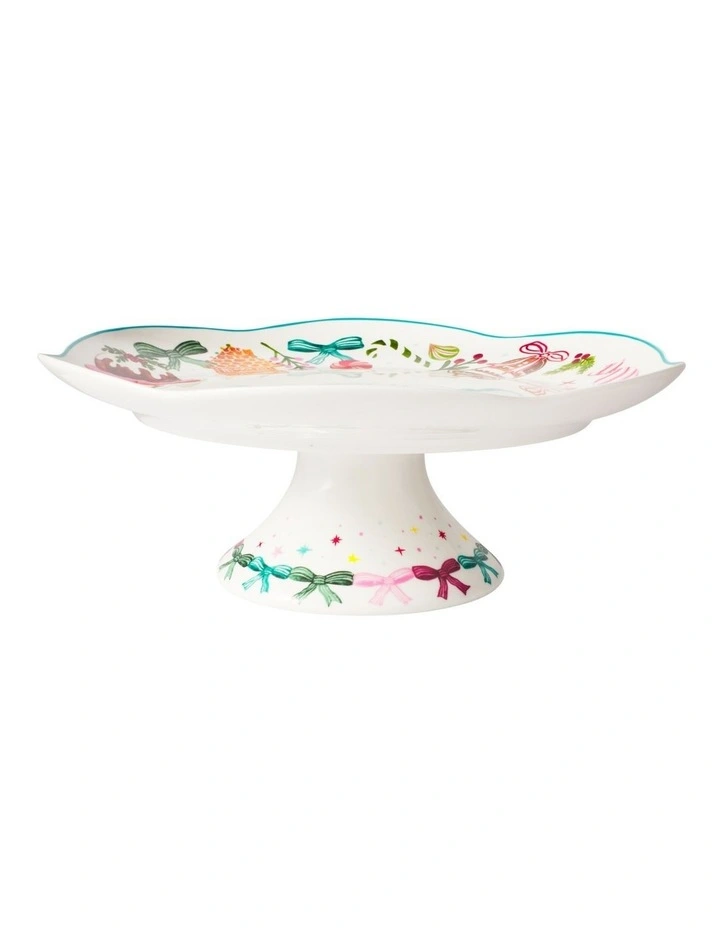 Maxwell & Williams Fa la la Footed Cake Stand 28cm Gift Boxed image 2