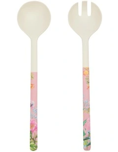 Botanica Melamine Salad Servers Set of 2 in Multi