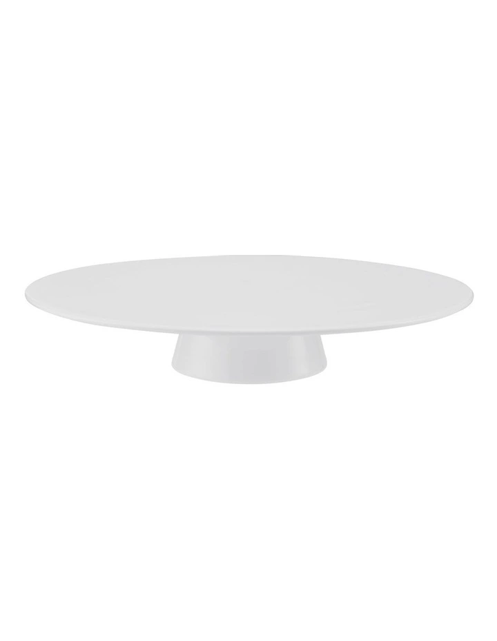 Cashmere Footed Cake Stand 28.5x5.5cm in White image 1