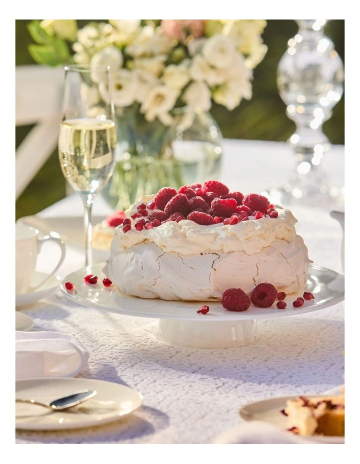 Cashmere Footed Cake Stand 28.5x5.5cm in White image 3