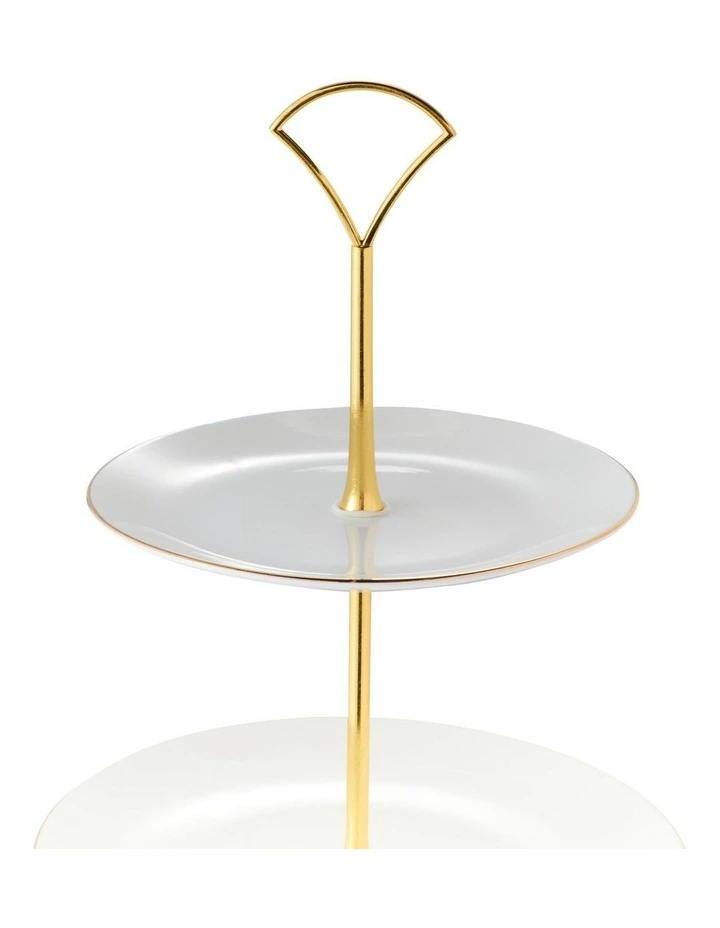 3 Tiered Cake Stand in Gold image 2