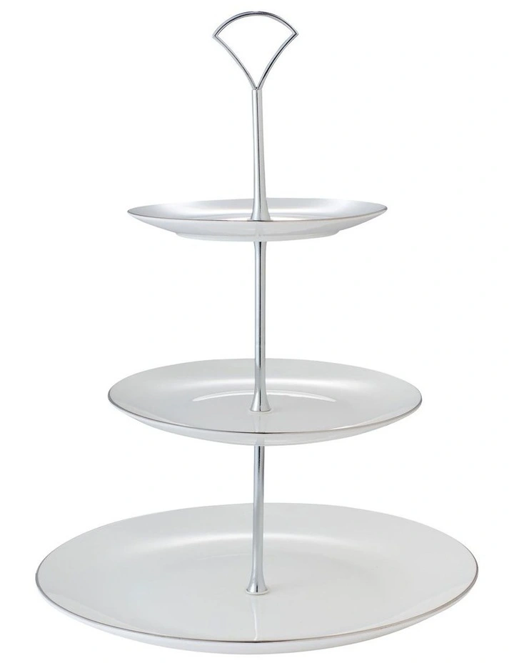 3 Tiered Cake Stand in Platinum image 1