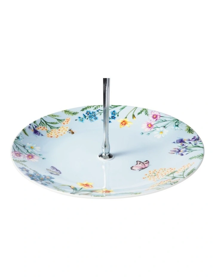 Fluttering Meadow 2 Tiered Cake Stand 15&19cm Gift Boxed image 3