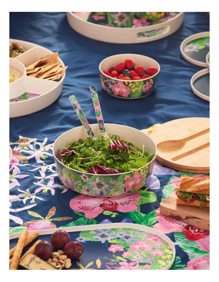 Tropical Twilight Melamine Salad Servers 30cm Set of 2 image 3