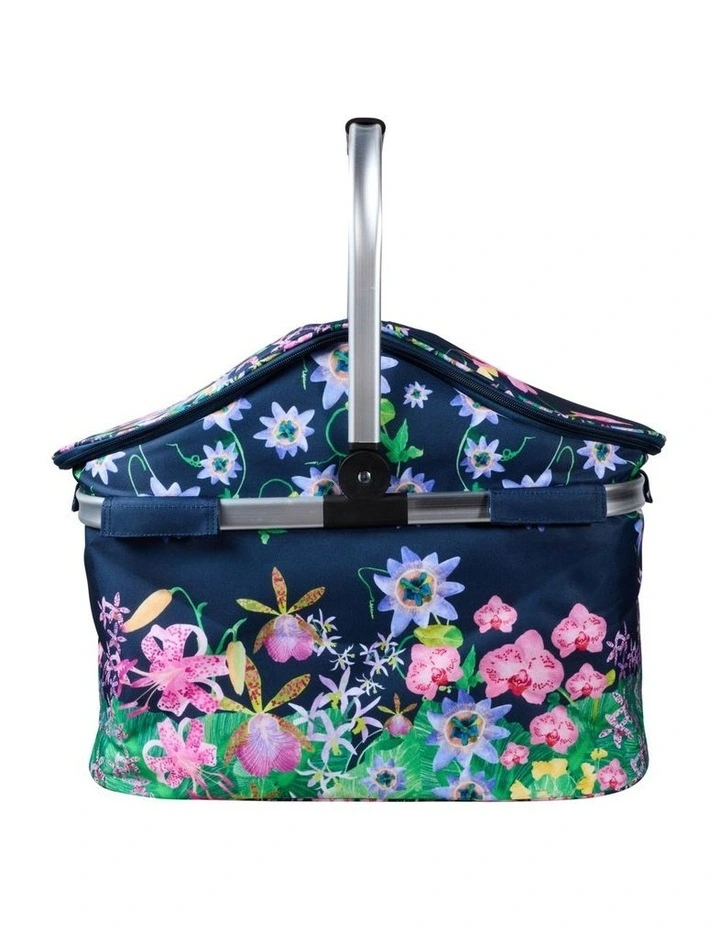 Tropical Twilight Insulated Picnic Carry Basket 40L image 3