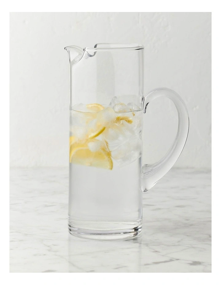 Diamante Cylindrical Water Jug 1.5L in Clear image 2