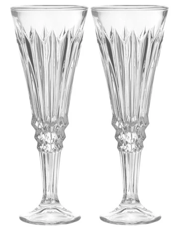 Cocktail & Co Mixologist Champagne Flute 180ML Set of 2 Vertex Gift Boxed