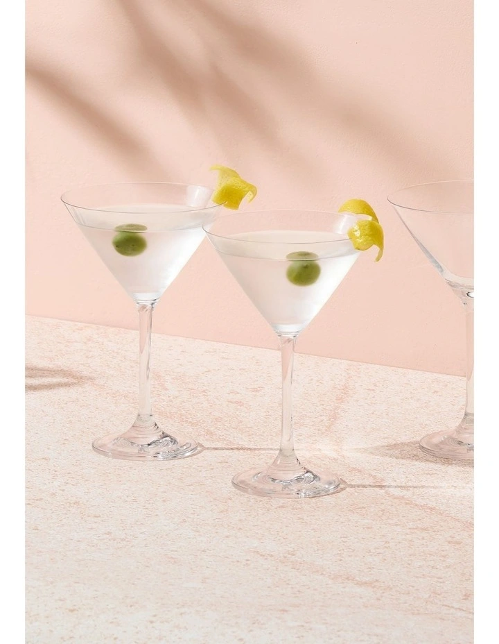 Manhattan Martini Glass 285ml Set of 6 Gift Boxed image 5