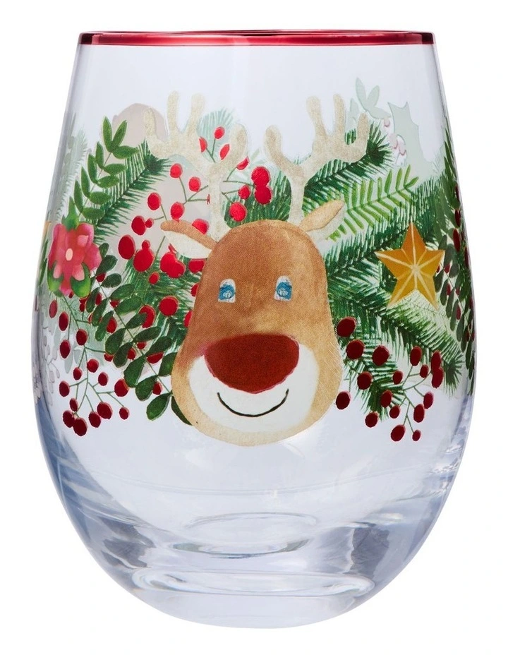 Tis The Season Stemless Glass Set of 2 in Multi image 2