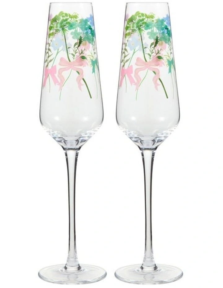 Cherish Prosecco Glass 220ml Set of 2 in Multi image 1