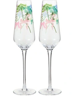 Cherish Prosecco Glass 220ml Set of 2 in Multi