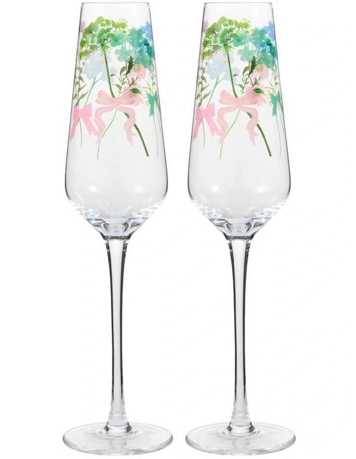 Cherish Prosecco Glass 220ml Set of 2 in Multi image 1
