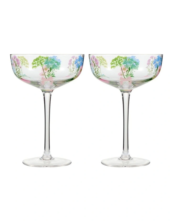 Cherish Coupe Glass 300ml Set of 2 in Multi image 1