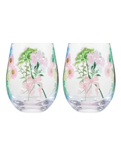 Cherish Stemless Glass 550ml Set of 2 in Multi