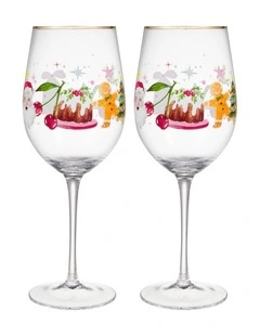 Fa la la Wine Glass 580ML Set of 2 Gift Boxed