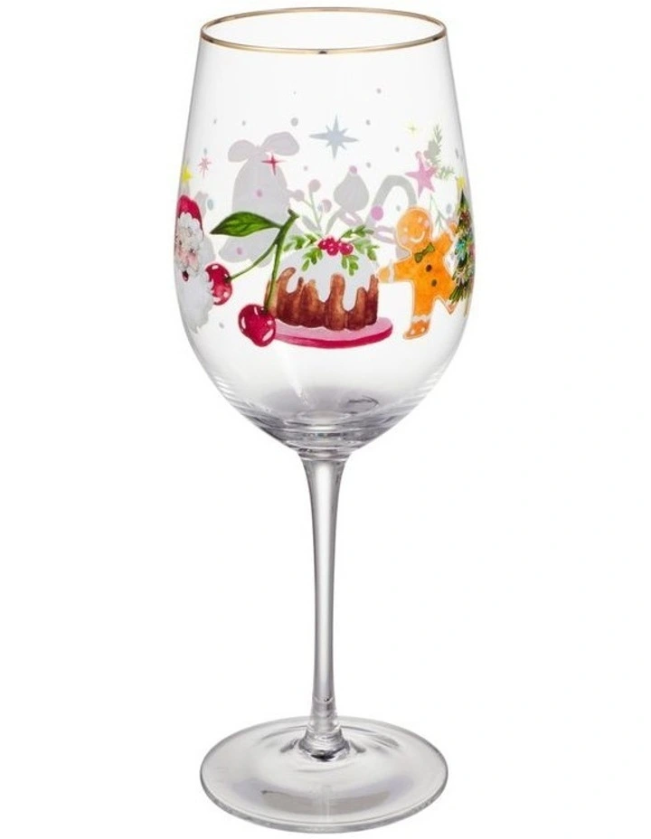 Fa la la Wine Glass 580ML Set of 2 Gift Boxed image 2