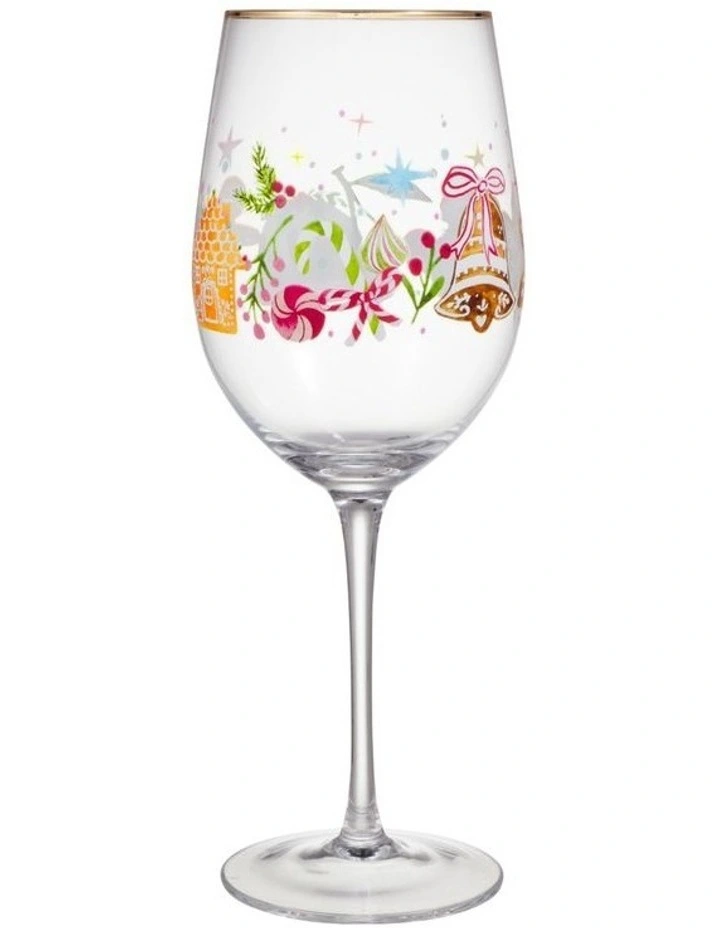 Fa la la Wine Glass 580ML Set of 2 Gift Boxed image 3