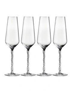 Eterna Champagne Flute 240ML Set of 4 Gift Boxed