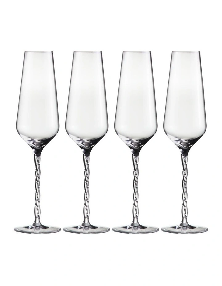 Eterna Champagne Flute 240ML Set of 4 Gift Boxed image 1
