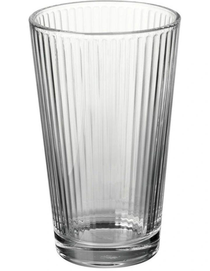 Maxwell & Wiliams Deco Rib Highball Glass 400ML Set of 6 Gift Boxed image 2