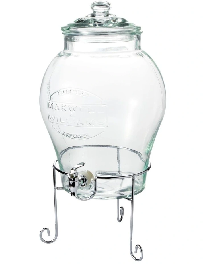 Olde English Beverage Drink Dispenser With Stand 11L Gift Boxed in Silver image 2