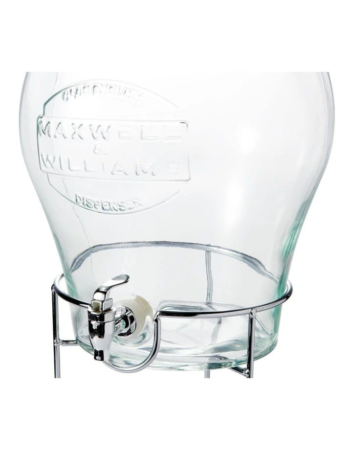 Olde English Beverage Drink Dispenser With Stand 11L Gift Boxed in Silver image 3
