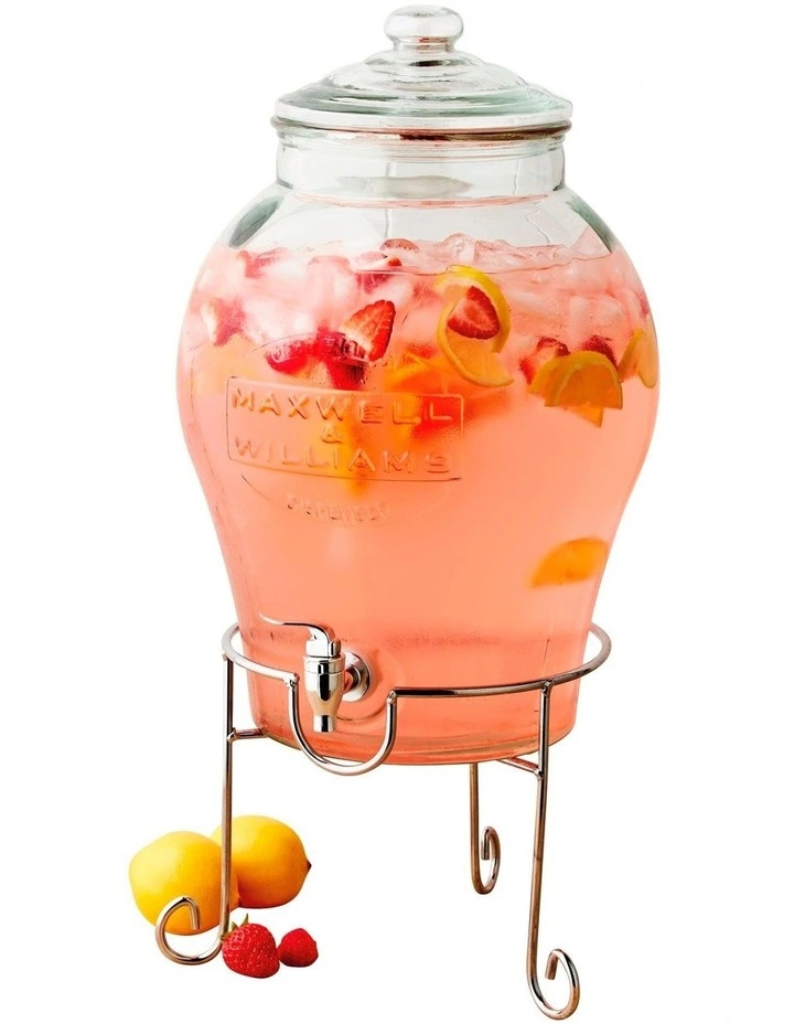 Olde English Beverage Drink Dispenser With Stand 11L Gift Boxed in Silver image 4