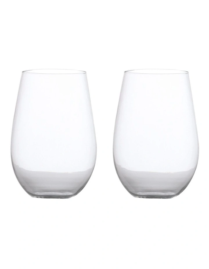 Calia Stemless Wine Glass 580ml Set of 2 Gift Boxed image 1