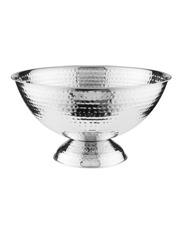Cocktail & Co Lexington Hammered Champagne Bowl in Silver