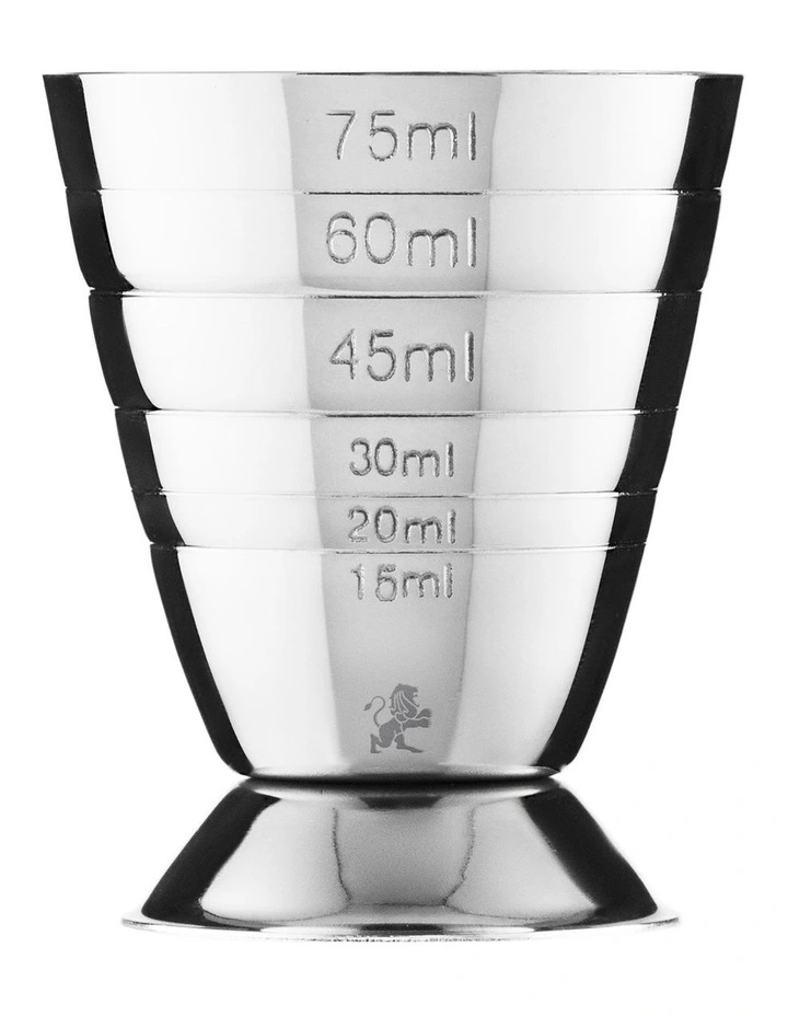 Cocktail & Co Cocktail Measuring Jigger 15/75ml Stainless Steel image 1