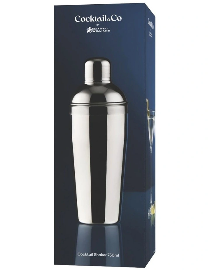 Cocktail & Co Cocktail Shaker 750ml Stainless Steel Gift Boxed image 3