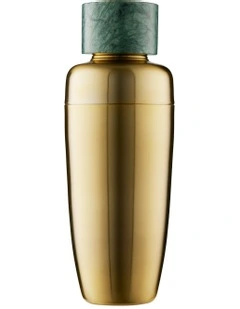 Cocktail & Co Capitol Cocktail Shaker 500ml in Gold/Green Marble