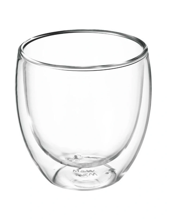 Blend Double Wall Cup 250ml Set of 2 in Clear image 2