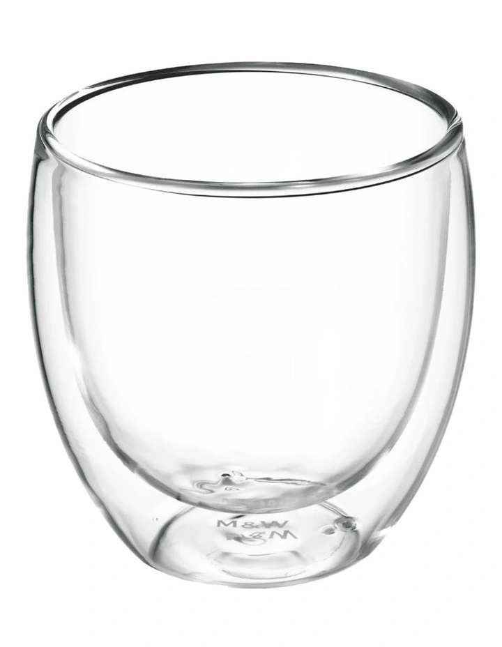 Blend Double Wall Cup 250ml Set of 2 in Clear image 2
