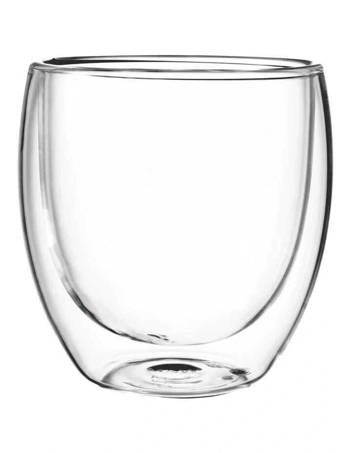 Blend Double Wall Cup 250ml Set of 2 in Clear image 3