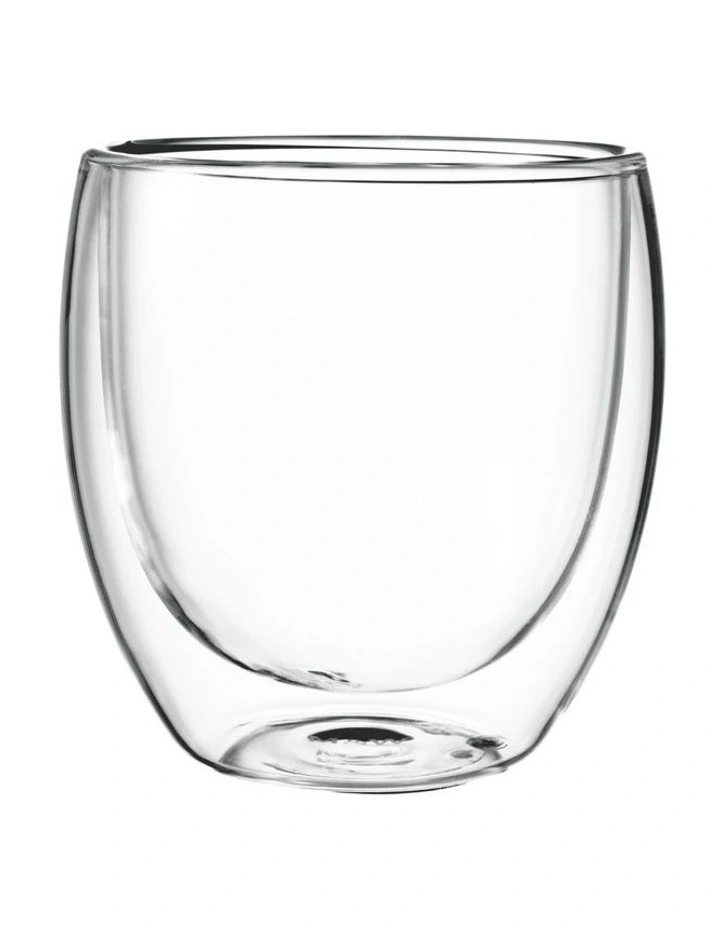 Blend Double Wall Cup 250ml Set of 2 in Clear image 3