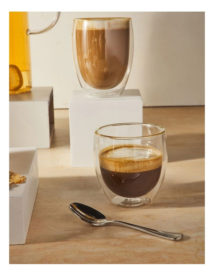 Blend Double Wall Cup 250ml Set of 2 in Clear image 6