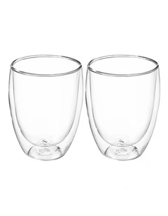 Blend Double Wall Cup 350ml Set of 2 in Clear