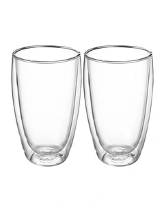 Blend Double Wall Cup 450ml Set of 2 in Clear